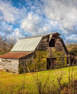 Smoky Mountain Barn Under the Clouds
