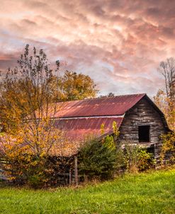 Barn Under Autumn Skies