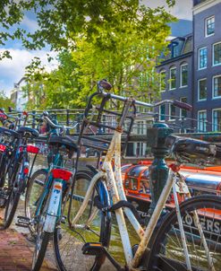 Bicycles of Every Color in Amsterdam