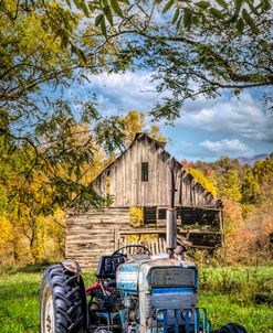 Old Tractor in the Country Sunshine