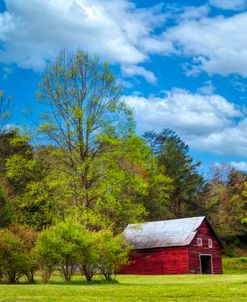 Country Barn in the Pastures