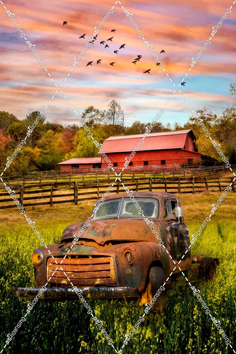 Old Rusty in the Farm Pastures