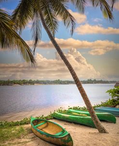 Canoes Waiting on the Beach