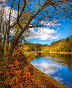 Reflections of Clouds in the Autumn River