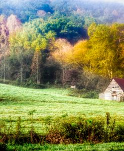 Touch of Fog at the Barn