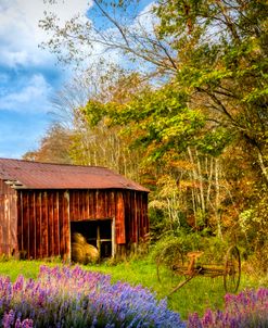 Red Hay Barn along the Creeper Trail Damascus Virginia