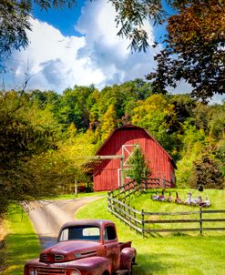 Country Drive in the Old Truck