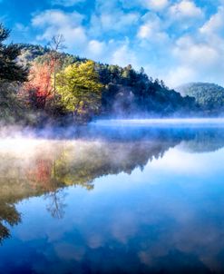 Dancing Mists on the Lake at Sunrise