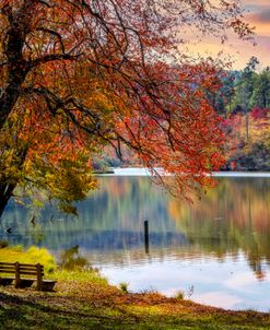 Sunrise Autumn Colors at the Lake