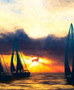 Sail On into the Sea Painting