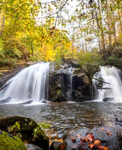 Silky Double Waterfall at Turtletown Creek