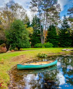 Canoe on the Edge of the Lake