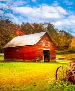 Little Barn at the Farm in the Countryside