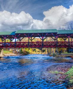 Long Covered Bridge in the Smoky Mountains