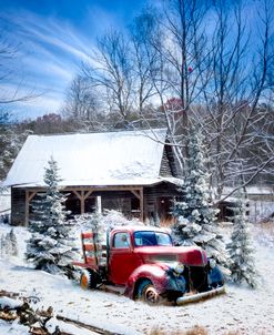 Country Farm Truck in the Snow