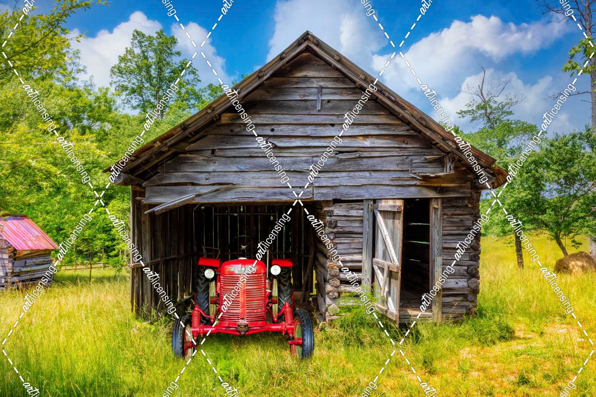 Red Tractor at the Country Barn