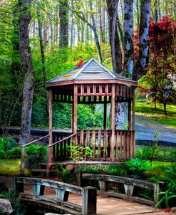 LIttle Bridge at the Garden Gazebo