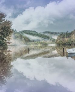 Touch of Soft Fog on the Lake