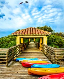 Kayaks on the Docks