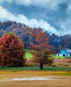 Barn in the Field Smoky Mountains