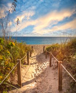 Beach Walk to the Turquoise Sea