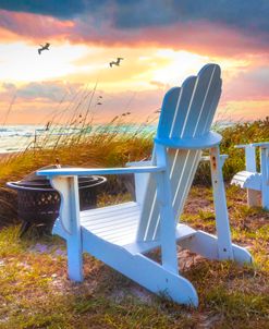 Sitting in the Sunshine on the Beach