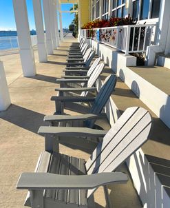 Line of Adirondack Chairs