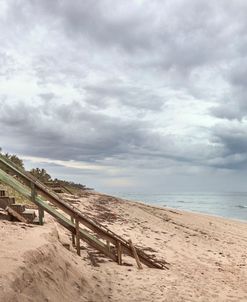 Stairs to the Beach Cottage Panorama