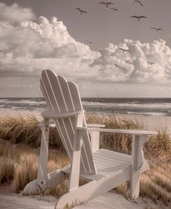 White Chair in the Cottage Dunes