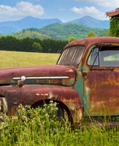 Rusty Ford in the Mountain Sunshine