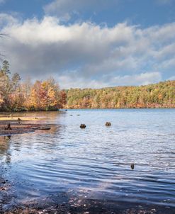 Clouds Floating over the Lake