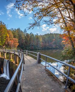 Beautiful Reflections At The Lake Dam