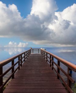 Lakeside in the Morning Clouds