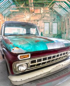 Classic Truck In The Garage