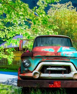 Vintage In Springtime Truck