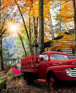 Camping At The Lake Cabin