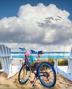 Blue Bike at the Beach
