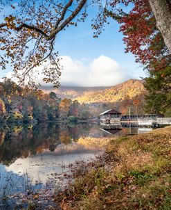 Autumn over the Boat Dock Vogel State Park