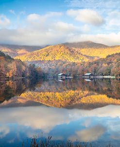 Panorama of the Lake Vogel State Park Blairsville Georgia