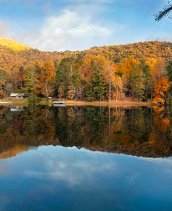 Reaching into Fall Vogel State Park Panorama