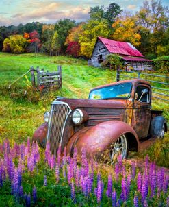 Vintage Truck and Barn in the Smokies