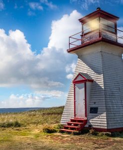 Coastal Lighthouse Cap Aux Meules Magdalen Islands Canada