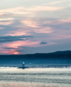 Cruising Away Shipyard Harbor Montreal Quebec Canada