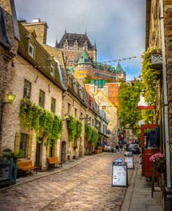 Looking Up Old Town Quebec City