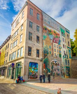 Mural in Old Town Quebec City