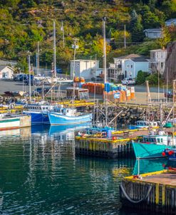 Fishing Boats At The Harbor Signal Hill St. John’s Newfoundland Canada