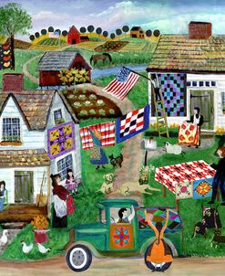 Country Folk Art Quilt Tag Sale
