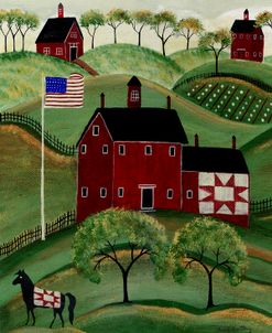 American Red Quilt House