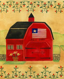 Primtive American Red Barn