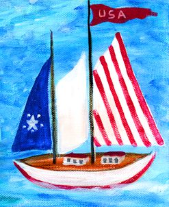 U.S.A. Sailboat